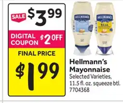 Stop&Shop Hellmann's Mayonnaise offer