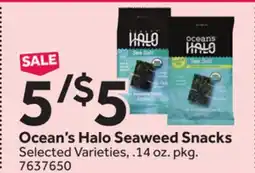 Stop&Shop Ocean's Halo Seaweed Snacks offer