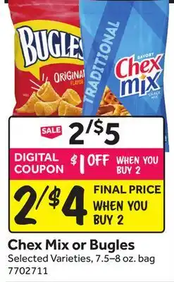 Stop&Shop Chex Mix or Bugles offer