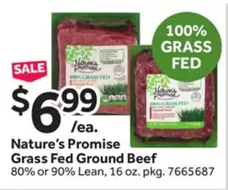 Stop&Shop Nature's Promise Grass Fed Ground Beef offer