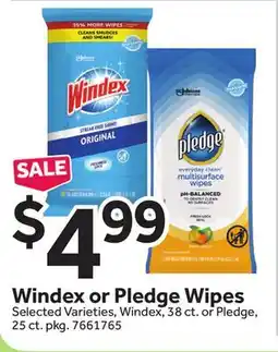 Stop&Shop Windex or Pledge Wipes offer