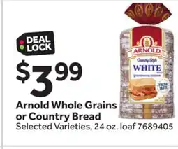 Stop&Shop Arnold Whole Grains or Country Bread offer