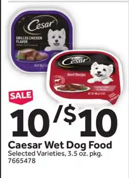 Stop&Shop Caesar Wet Dog Food offer