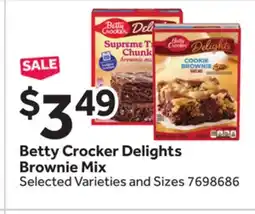 Stop&Shop Betty Crocker Delights Brownie Mix offer