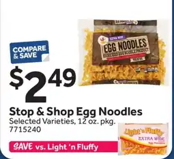 Stop&Shop Stop & Shop Egg Noodles offer
