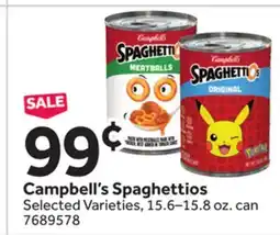Stop&Shop Campbell's Spaghettios offer