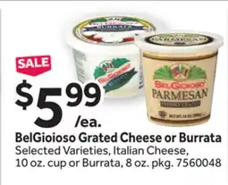 Stop&Shop BelGioioso Grated Cheese or Burrata offer