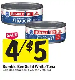 Stop&Shop Bumble Bee Solid White Tuna offer