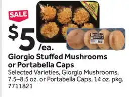 Stop&Shop Giorgio Stu ed Mushrooms or Portabella Caps offer