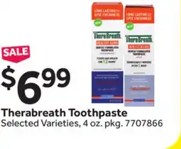 Stop&Shop Therabreath Toothpaste offer