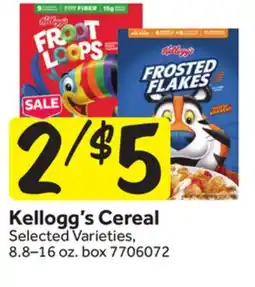 Stop&Shop Kellogg's Cereal offer