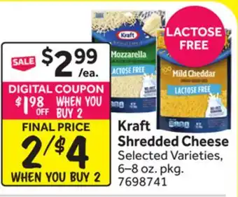 Stop&Shop Kraft Shredded Cheese offer