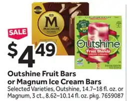 Stop&Shop Outshine Fruit Bars or Magnum Ice Cream Bars offer