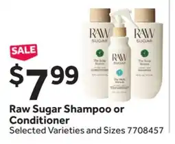 Stop&Shop Raw Sugar Shampoo or Conditioner offer