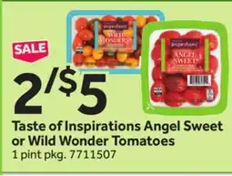 Stop&Shop Taste of Inspirations Angel Sweet or Wild Wonder Tomatoes offer
