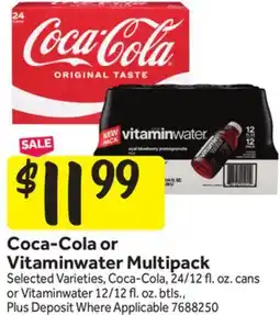 Stop&Shop Coca-Cola or Vitaminwater Multipack offer