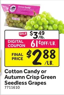 Stop&Shop Cotton Candy or Autumn Crisp Green Seedless Grapes offer