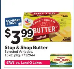 Stop&Shop Stop & Shop Butter offer