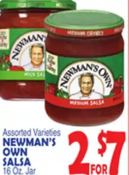 Bravo Supermarkets NEWMAN'S OWN SALSA 16 Oz. Jar offer