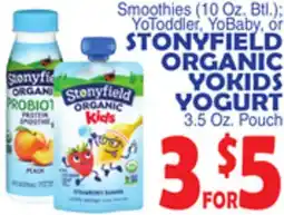 Bravo Supermarkets STONYFIELD ORGANIC YOKIDS YOGURT offer