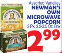 Bravo Supermarkets NEWMAN'S OWN MICROWAVE POPCORN offer