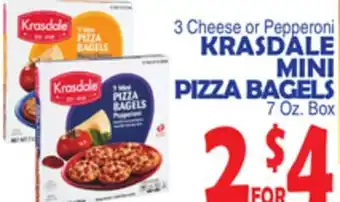 Bravo Supermarkets KRASDALE MINI PIZZA BAGELS offer
