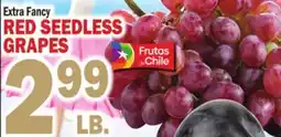 Bravo Supermarkets RED SEEDLESS GRAPES offer