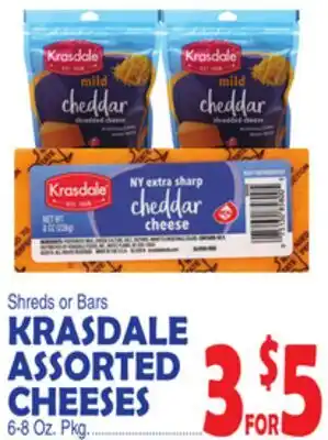 Bravo Supermarkets KRASDALE ASSORTED CHEESES 6-8 Oz. Pkg offer