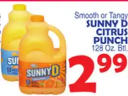 Bravo Supermarkets SUNNY D CITRUS PUNCH offer