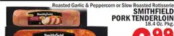 Bravo Supermarkets SMITHFIELD PORK TENDERLOIN 16.4 oz., Pkg offer
