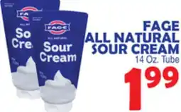 Bravo Supermarkets FAGE ALL NATURAL SOUR CREAM offer