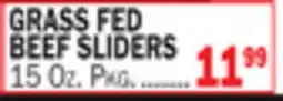 Bravo Supermarkets GRASS FED BEEF SLIDERS offer