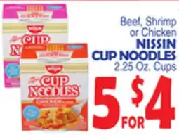 Bravo Supermarkets NISSIN CUP NOODLES offer