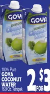 Bravo Supermarkets GOYA COCONUT WATER offer