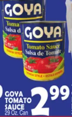 Bravo Supermarkets GOYA TOMATO SAUCE offer