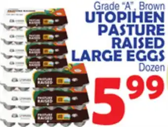 Bravo Supermarkets UTOPIHEN PASTURE RAISED LARGE EGGS offer