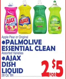 Bravo Supermarkets • PALMOLIVE ESSENTIAL CLEAN Assorted Varieties • AJAX DISH LIQUID offer