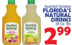 Bravo Supermarkets FLORIDA'S NATURAL DRINKS offer