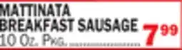 Bravo Supermarkets MATTINATA BREAKFAST SAUSAGE offer