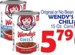 Bravo Supermarkets WENDY'S CHILI offer
