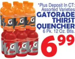 Bravo Supermarkets GATORADE THIRST QUENCHER offer