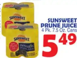 Bravo Supermarkets SUNSWEET PRUNE JUICE offer