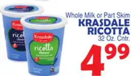 Bravo Supermarkets KRASDALE RICOTTA offer