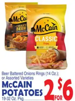 Bravo Supermarkets McCAIN POTATOES 19-32 Oz. Pkg offer