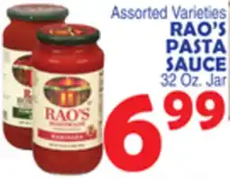 Bravo Supermarkets RAO'S PASTA SAUCE offer