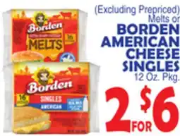 Bravo Supermarkets BORDEN AMERICAN CHEESE SINGLES offer