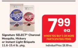 ACME Signature SELECT Charcoal Mesquite, Hickory or Instant Light Briquets offer