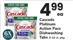 ACME Cascade Platinum Action Pacs Dishwashing Tabs offer