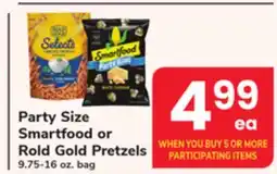 ACME Party Size Smartfood or Rold Gold Pretzels offer