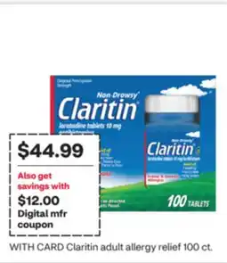 CVS Claritin adult allergy relief 100 ct offer